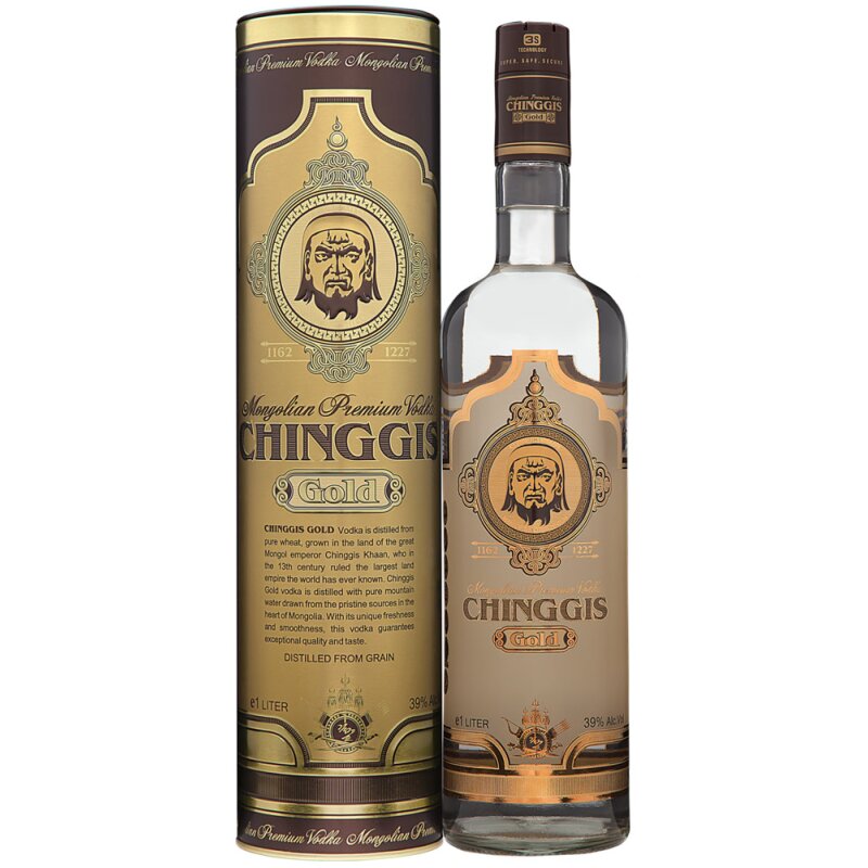 Chinggis Gold Wodka Geschenkbox kaufen | Onlineshop Wodkarausch.de - ,  69,90 €